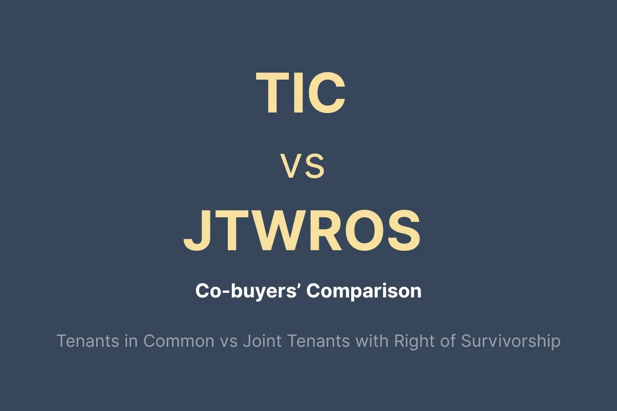 Tenants in common compared with joint tenants