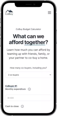 CoBuy Budget Calculator on iPhone