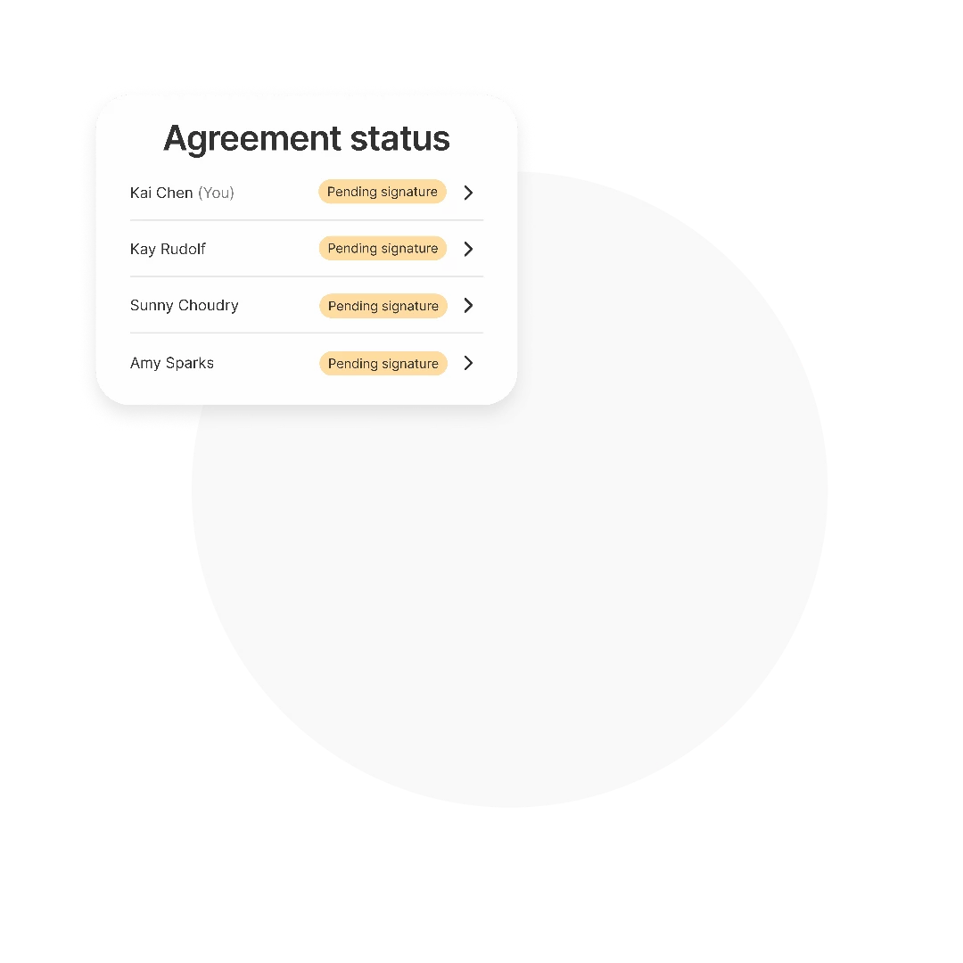 Create customized agreements